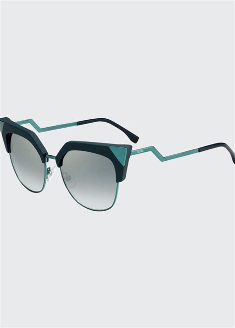 fendi iridia mirrored cat-eye sunglasses|fendi sunglasses frames cat eye.